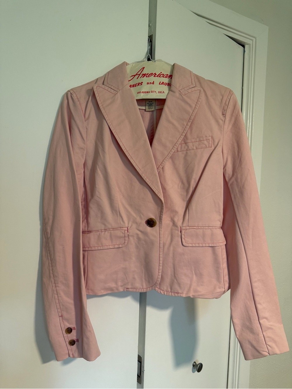 Ralph Lauren Pink Cotton Blazer Jacket